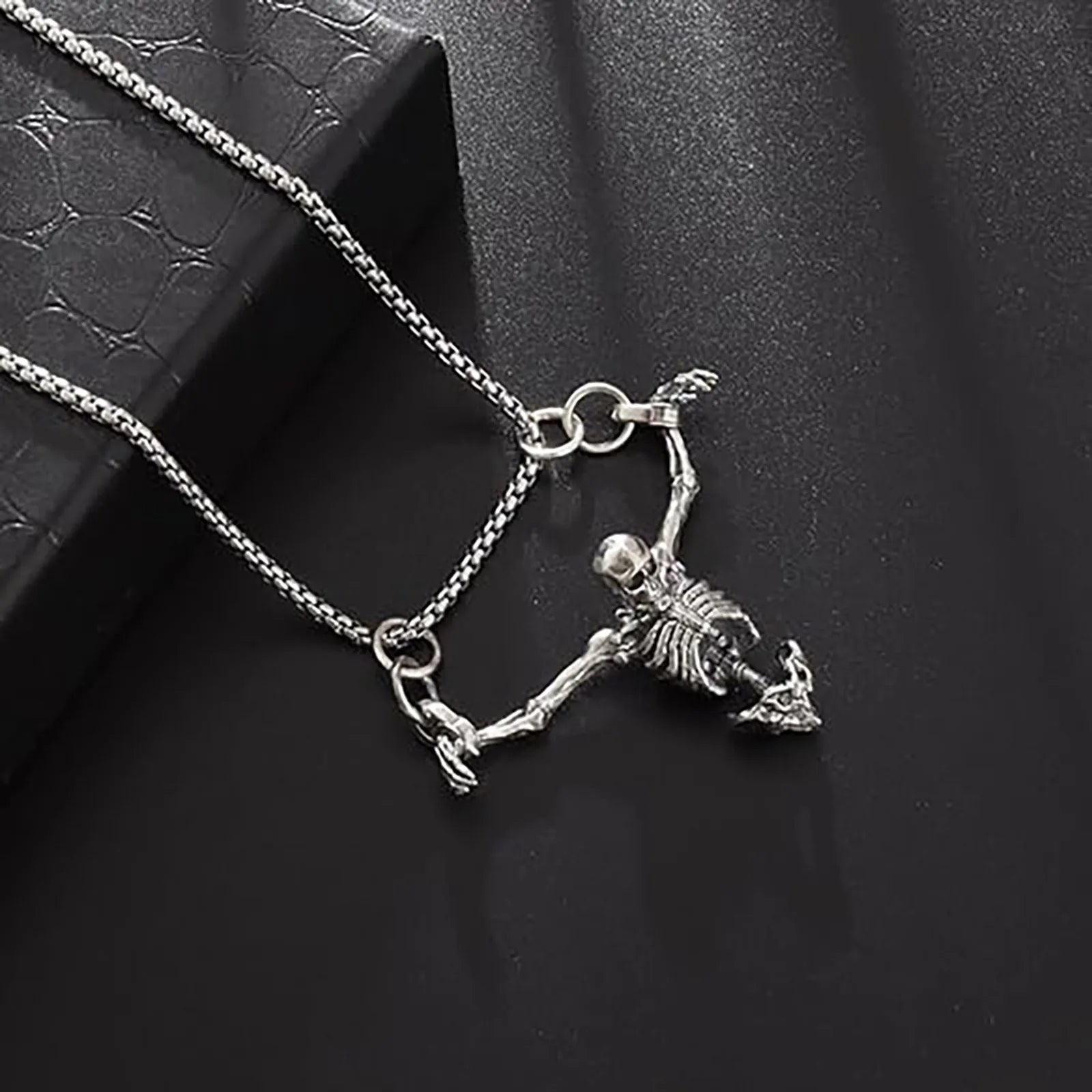 Gothic Skeleton Pendant Necklace