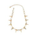 Metallic Punk Spike Choker Necklace Rivet Collar (Unisex)