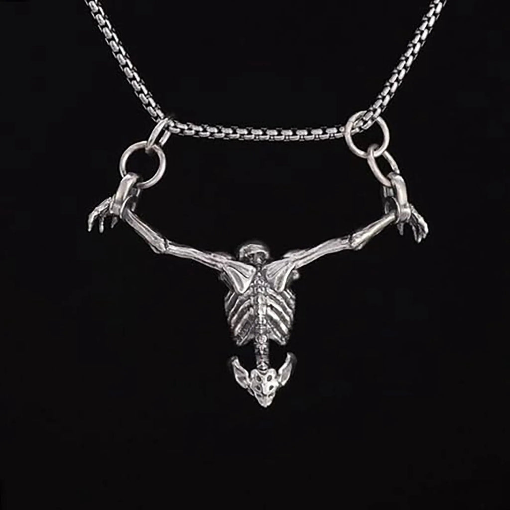 Gothic Skeleton Pendant Necklace