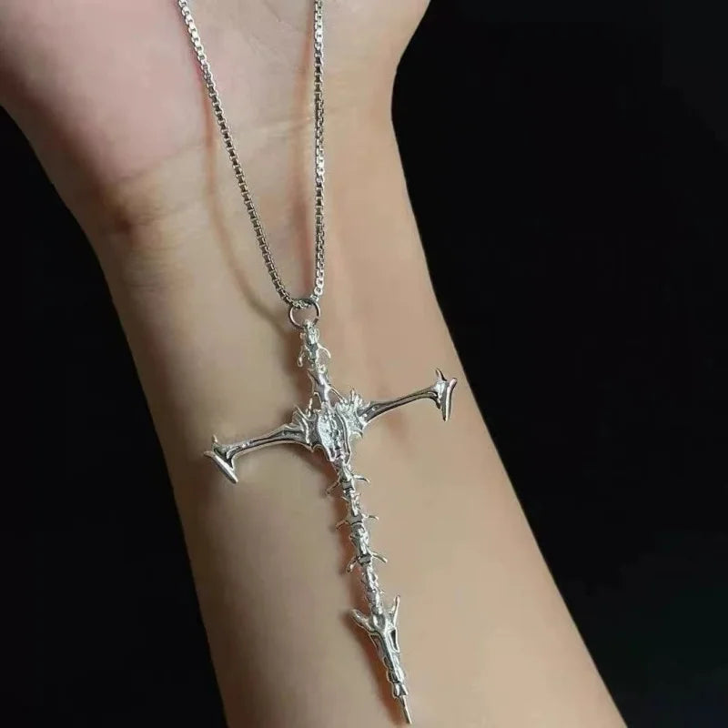 2025 Vintage Gothic Cross Pendant Necklace