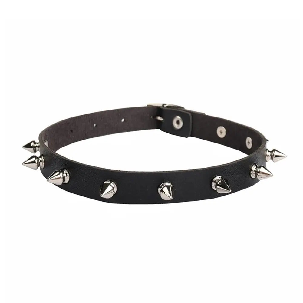 Punk Spike Choker Neckband (Black)