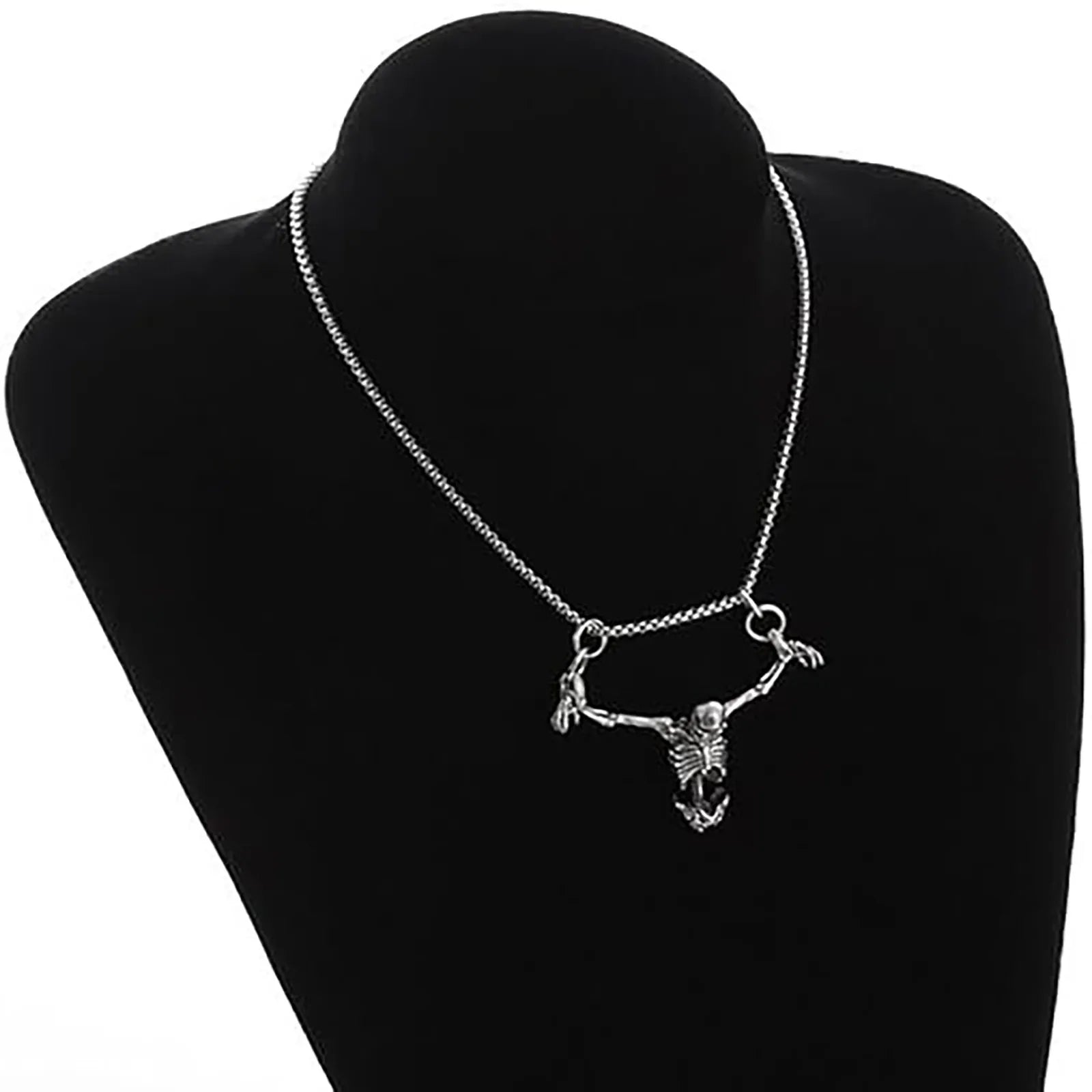 Gothic Skeleton Pendant Necklace