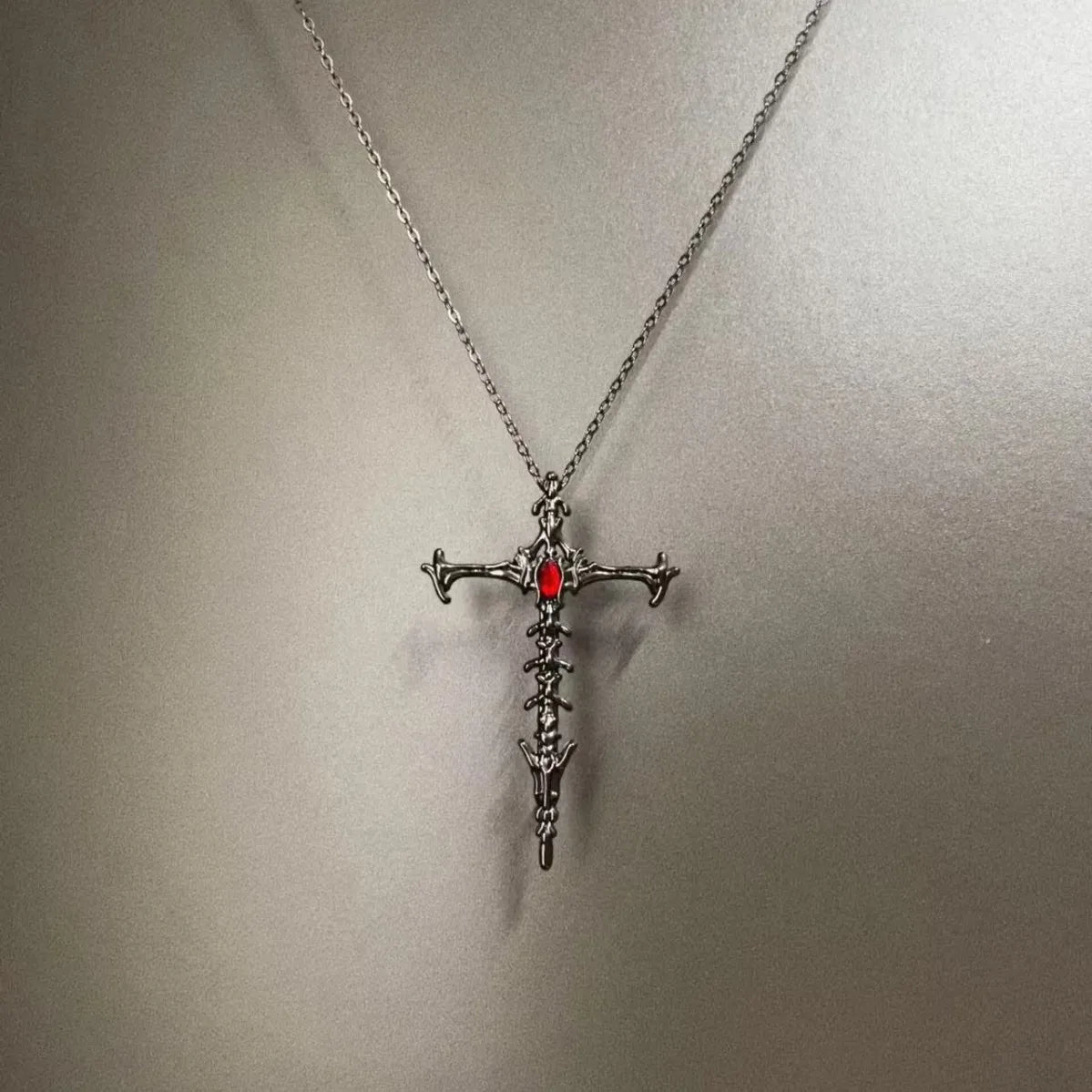 2025 Vintage Gothic Cross Pendant Necklace