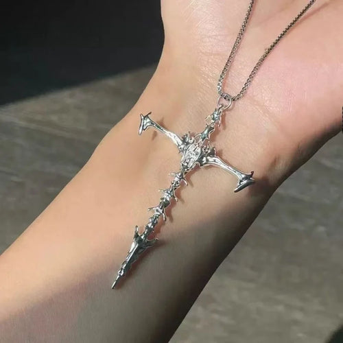 2025 Vintage Gothic Cross Pendant Necklace