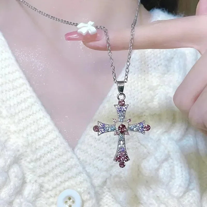 Rose Moonfade Relic Cross Necklace