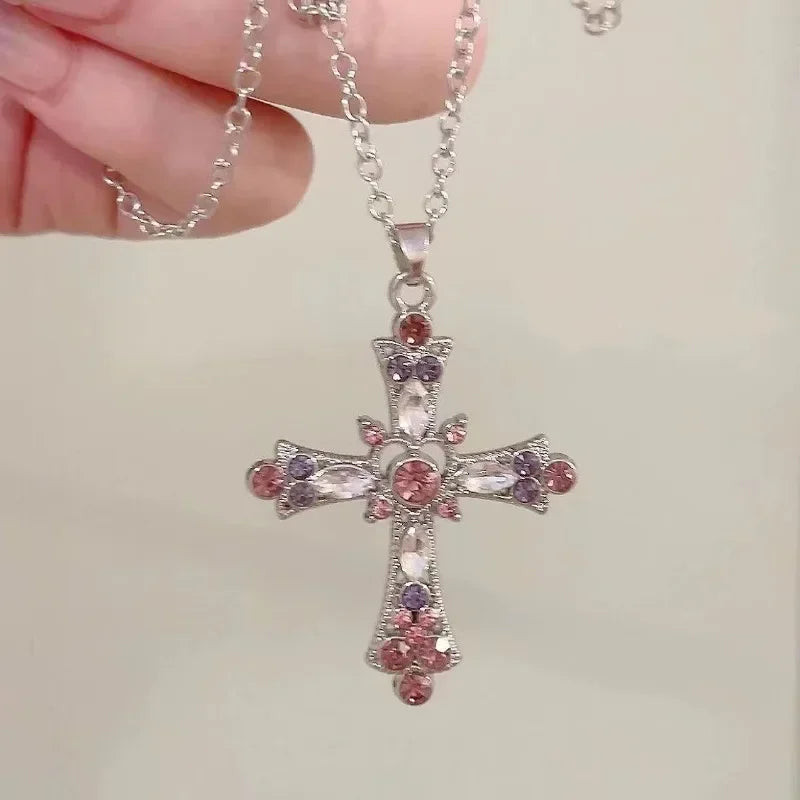 Rose Moonfade Relic Cross Necklace